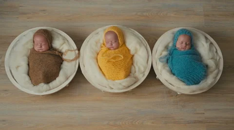 Triplets brothers Video stock 59162127