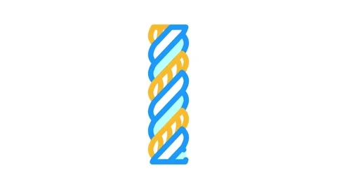 Triplex wire cable color icon animation Stock Footage 327271758