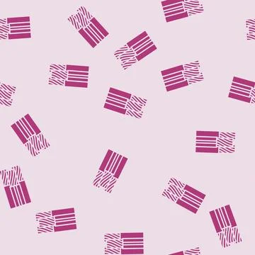 Triplex wire cable glyph seamless pattern Stock Illustration