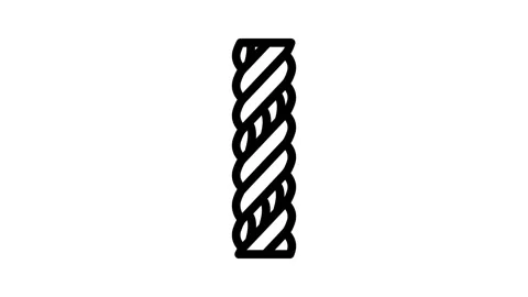 Triplex wire cable line icon animation Stock Footage 326766263
