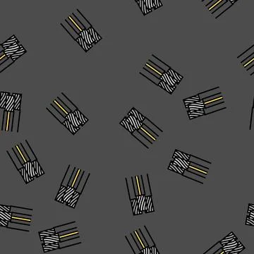 Triplex wire cable vector seamless pattern Stock Illustration