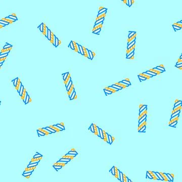 Triplex wire cable vector seamless pattern Stock Illustration