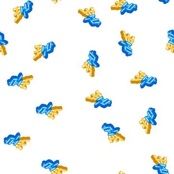 Tripod accessory isometric icon seamless pattern Illustrazione stock