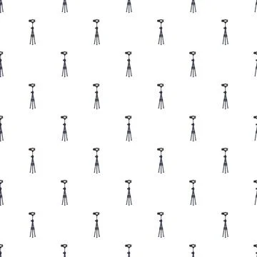 Tripod camcorder pattern creating a seamless background Stock Illustration