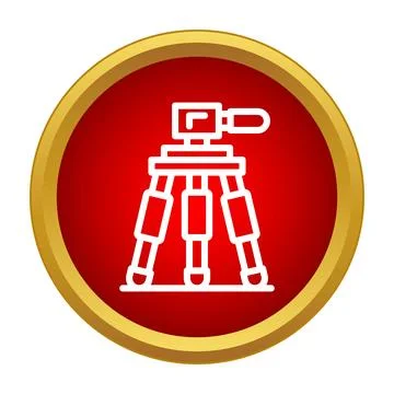 Tripod camera stand equipment vector icon concept Stock Illustration