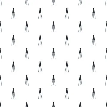 Tripod camera stand simple seamless pattern background Illustrazione stock