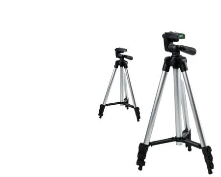 Tripod as a camera support tool for recording videos and photos Stock Illustration