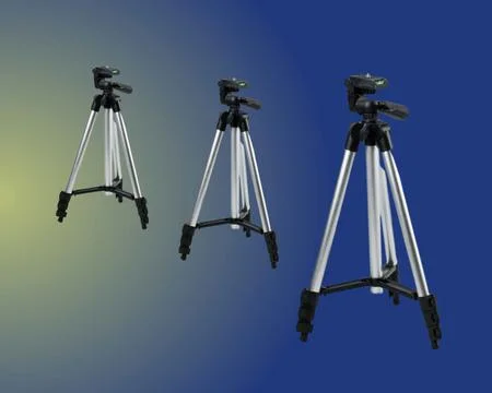 Tripod as a camera support tool for recording videos and photos Stock Illustration