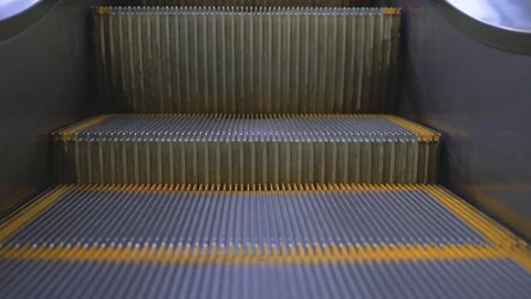 Tripod: escalator, close up Stock Footage 96710126