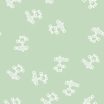 Tripod head line vector seamless pattern 스톡 일러스트