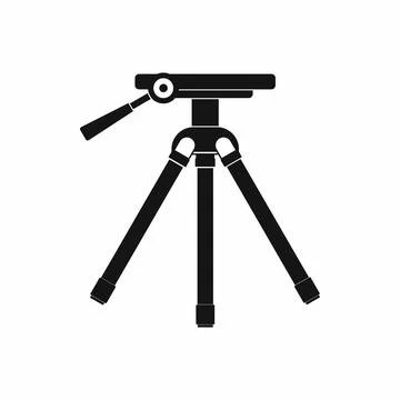 Tripod icon in simple style Stock Illustration