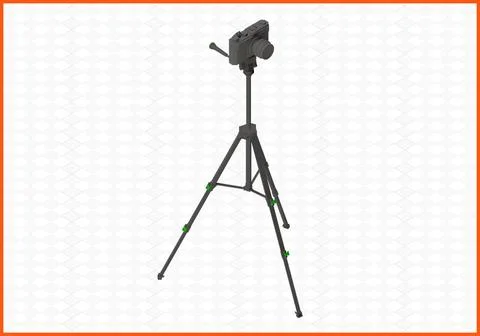 Tripod isometric flat vector 3d photocamera tripod isometric flat vector 3... Stock Photos