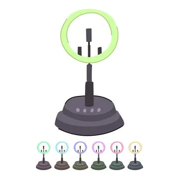 Tripod light ring vector cartoon graphic 스톡 일러스트