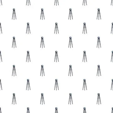 Tripod pattern creating seamless background for photography media Illustrazione stock