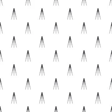 Tripod pattern showing repeating simple graphic design Stock Illustration