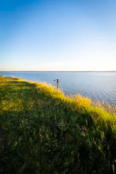 The tripod is ready Stock Photos