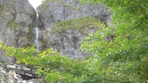 Tripod waterfall in background Stock Footage 79413497