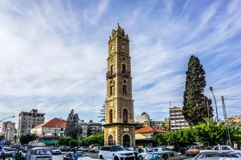 Tripoli Clock Tower 04 Stock Photos