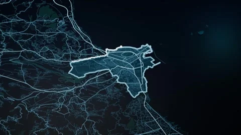 Tripoli District Lebanon Digital Map Highlight 4K Vidéo 340022878