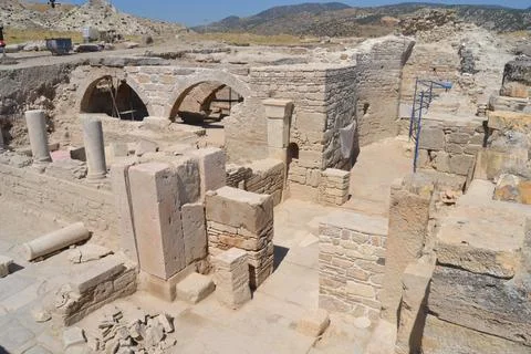 Tripolis ancient city Stock Photos