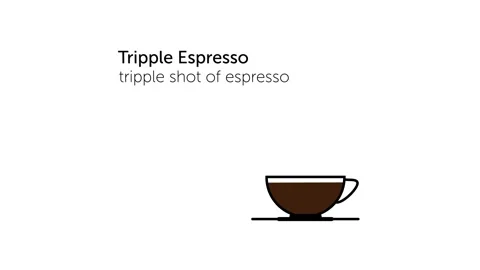 Tripple Espresso Video stock 134391758