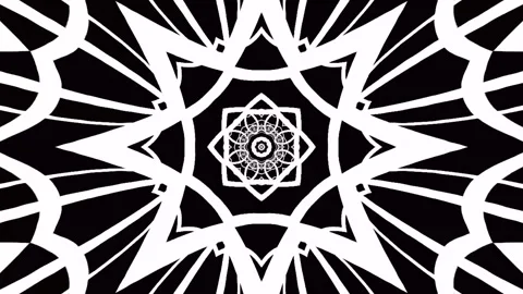 Trippy Black &amp; White Hypnosis Loop - Perfect for Background Stock Footage 284819232