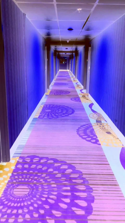 Trippy hallway Stock Footage 202083308