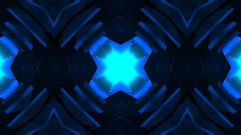 Trippy Kaleida Background - Beautiful Abstract Shapes VJ Loop Stock-Footage 99752672