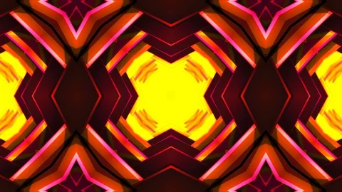 Trippy Kaleida Background - Beautiful Abstract Shapes VJ Loop Video stock 99753478