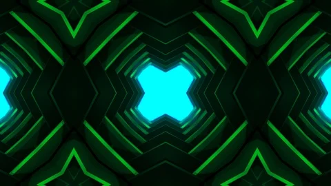Trippy Kaleida Background - Beautiful Abstract Shapes VJ Loop Stock-Footage 99754079