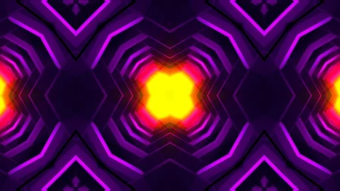 Trippy Kaleida Background - Beautiful Abstract Shapes VJ Loop Video stock 99754582