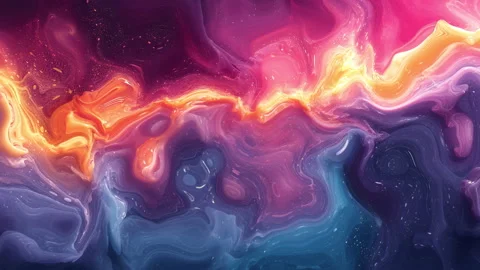 Trippy moving liquid ink background Stock Footage 265144438