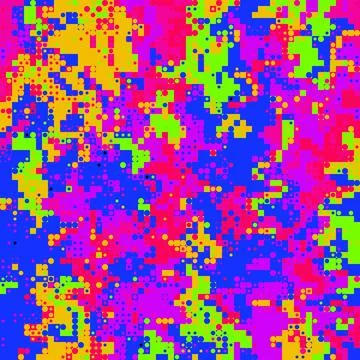 Trippy Neon Abstract Rainbow Background Stock Illustration