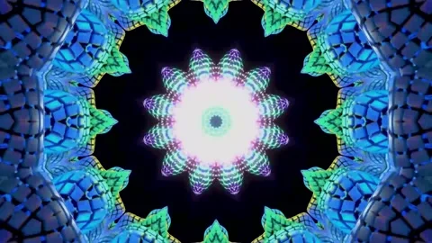 Trippy pattern animation and love visual 3D mandala spiritual tunnel. Stock Footage 224011453