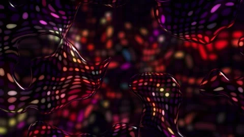 Trippy Psychedelic Disco Lights Background Stock Footage 342431623
