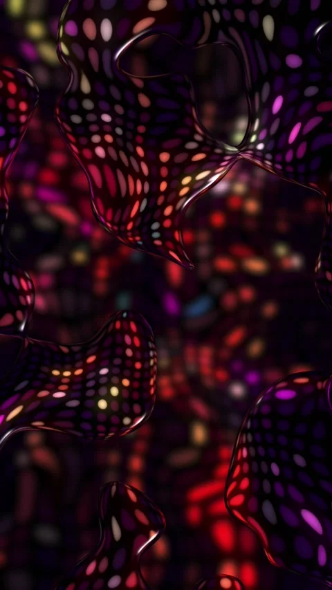 Trippy Psychedelic Disco Lights Vertical Background Stock Footage 342431630