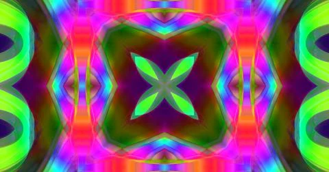 Trippy Psychedelic Liquid Wave Fluorescent Neon Background Illustrazione stock
