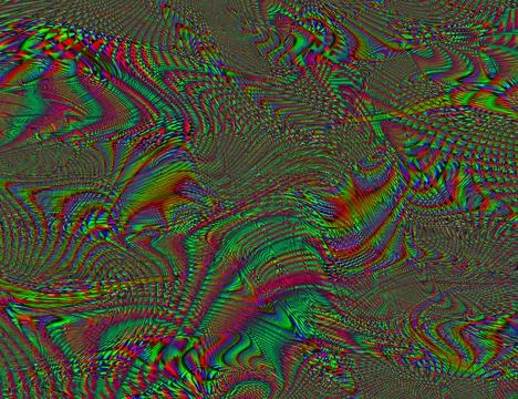 Trippy Psychedelic Rainbow Background Glitch LSD Colorful Wallpaper. 60s Stock Illustration