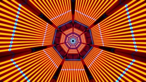 Trippy psychedelic Tunnel Stock Footage 127981603