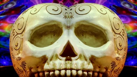 Trippy psychedlic structure Stock Footage 97496058