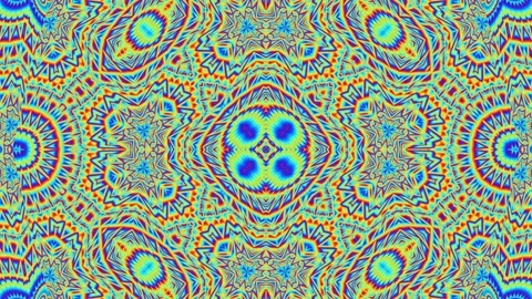 Trippy Rainbow Algorithmics: Chromatic Motion Mapping Video stock 274990335