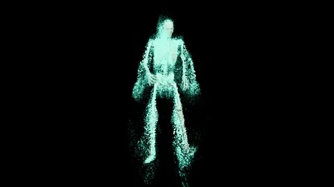 Trippy Skeleton Stock Footage 248789236