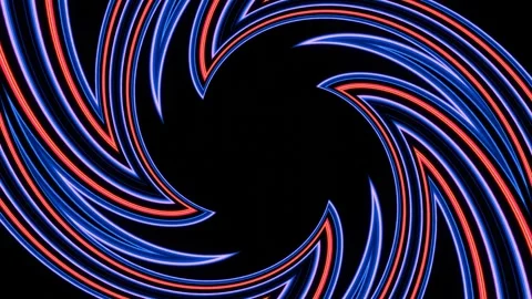 Trippy Spinning Kaleidoscope VJ Loop Stock Footage 288020916