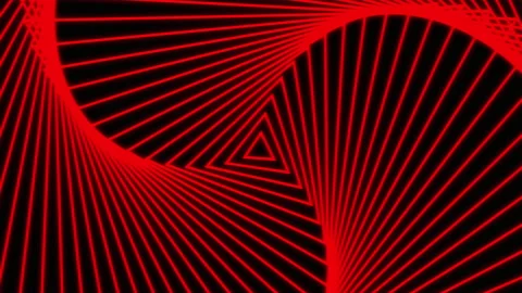 Trippy Triangles- Retro Element Pack (RED) Stock Footage 151178843