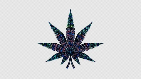 trippy cannabis wallpaper