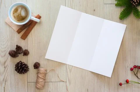 Triptych mockup Stock Photos