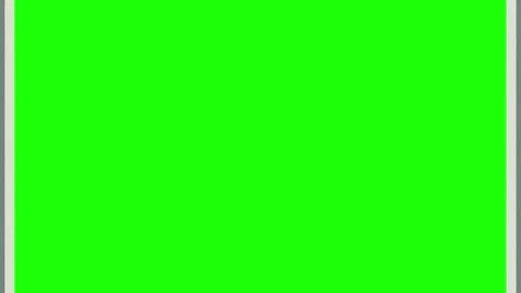 Triptych vertical green screen panels with grey borders seamlessly Stock Footage 344140994