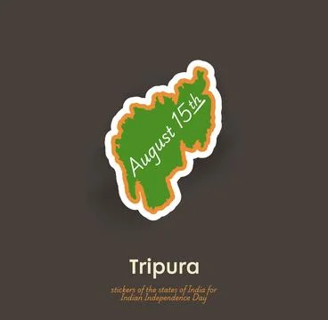 Tripura vector sticker Stock Illustration