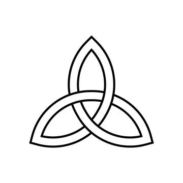 Triquetra Celtic Endless Trinity Knot Symbol Isolated Vector イラスト素材