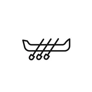 Trireme icon logo sign vector outline Stock Illustration